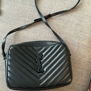 Authentic YSL camera bag. Black hardware on black bag.